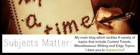 Subjects Matter Blog